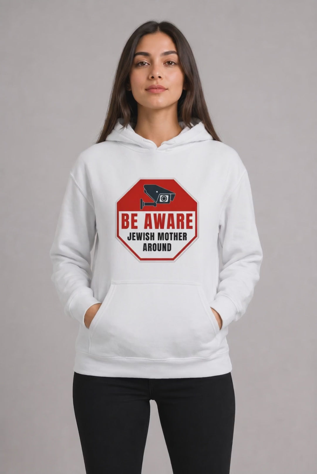 Premium Hoodie | Be aware jewish mother