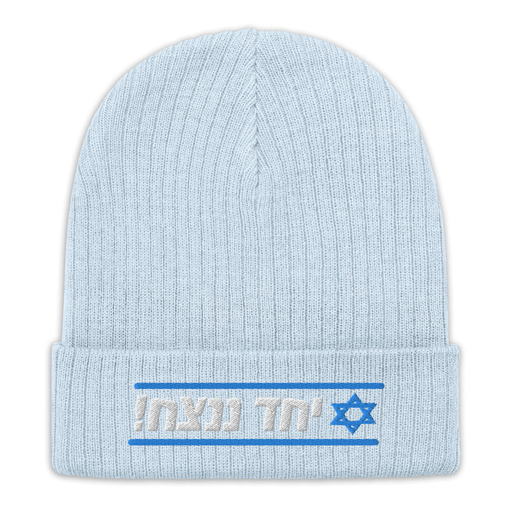 Ribbed Knit Beanie | Together We Will Win | יחד ננצח
