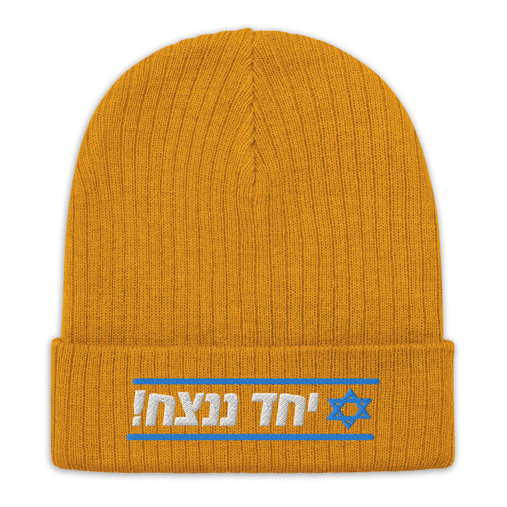 Ribbed Knit Beanie | Together We Will Win | יחד ננצח