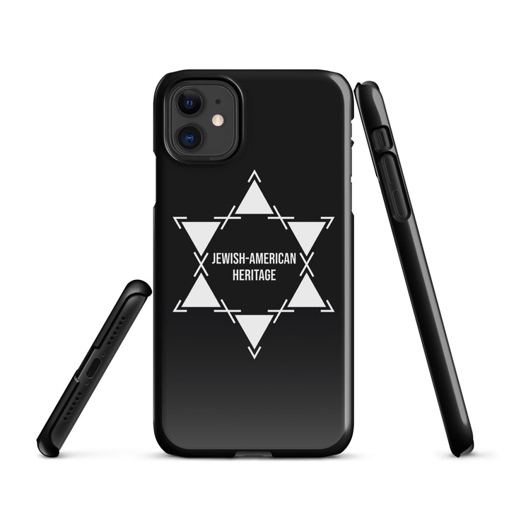Jewish American Heritage Jewish pride snap case for iphone® in Glossy - flat lay