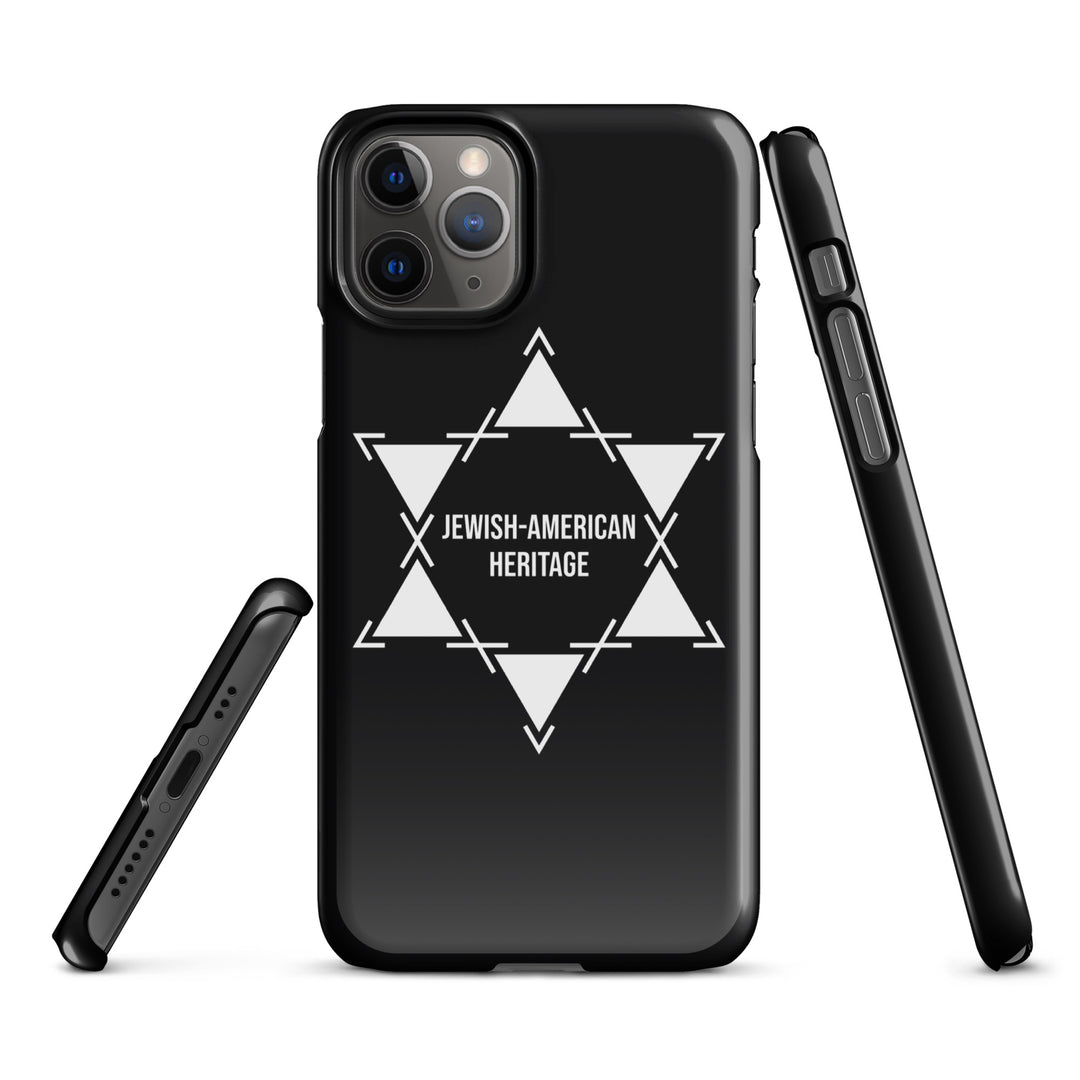 Jewish American Heritage Jewish pride snap case for iphone® in Glossy - side view