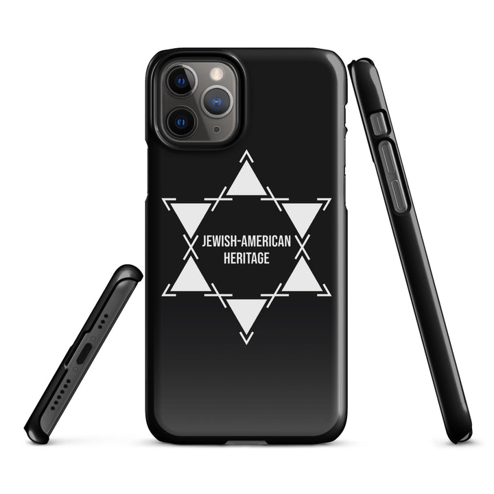 Jewish American Heritage Jewish pride snap case for iphone® in Glossy - side view