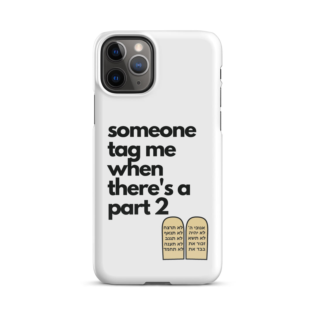Someone Tag Me Jewish pride snap case for iphone® in Glossy - close-up