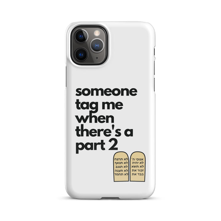 Someone Tag Me Jewish pride snap case for iphone® in Glossy - close-up