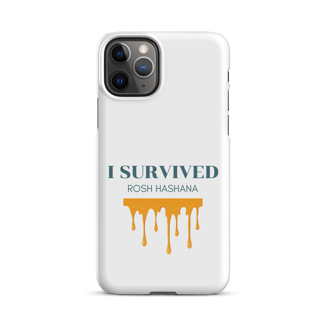 I Survived Rosh HaShana Jewish pride snap case for iphone® in Glossy - close-up