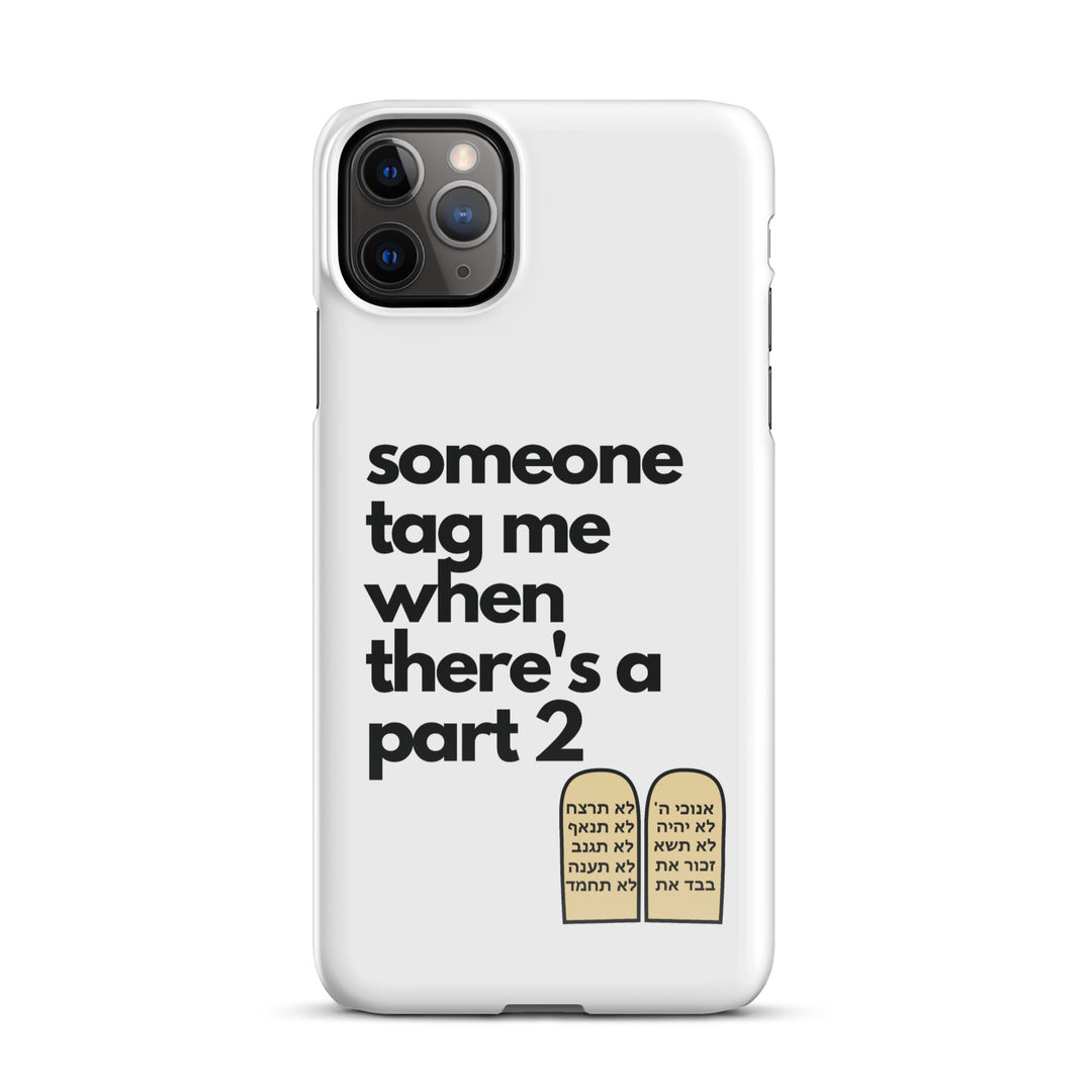 Someone Tag Me Jewish pride snap case for iphone® in Glossy - lifestyle shot