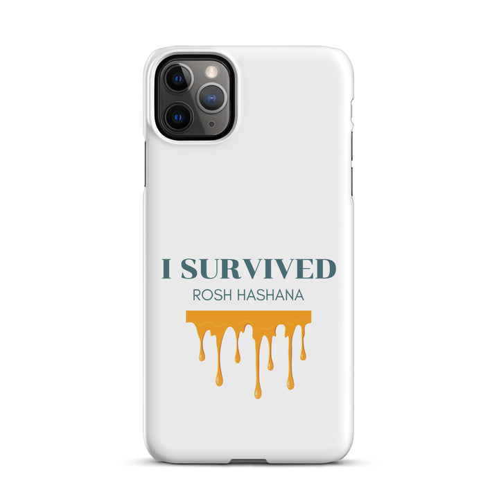 I Survived Rosh HaShana Jewish pride snap case for iphone® in Glossy - lifestyle shot