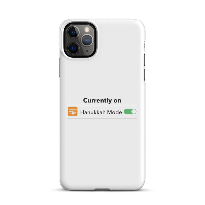 Hanukkah Mode Jewish pride snap phone case for iPhone 11 Pro Max, glossy finish - front view