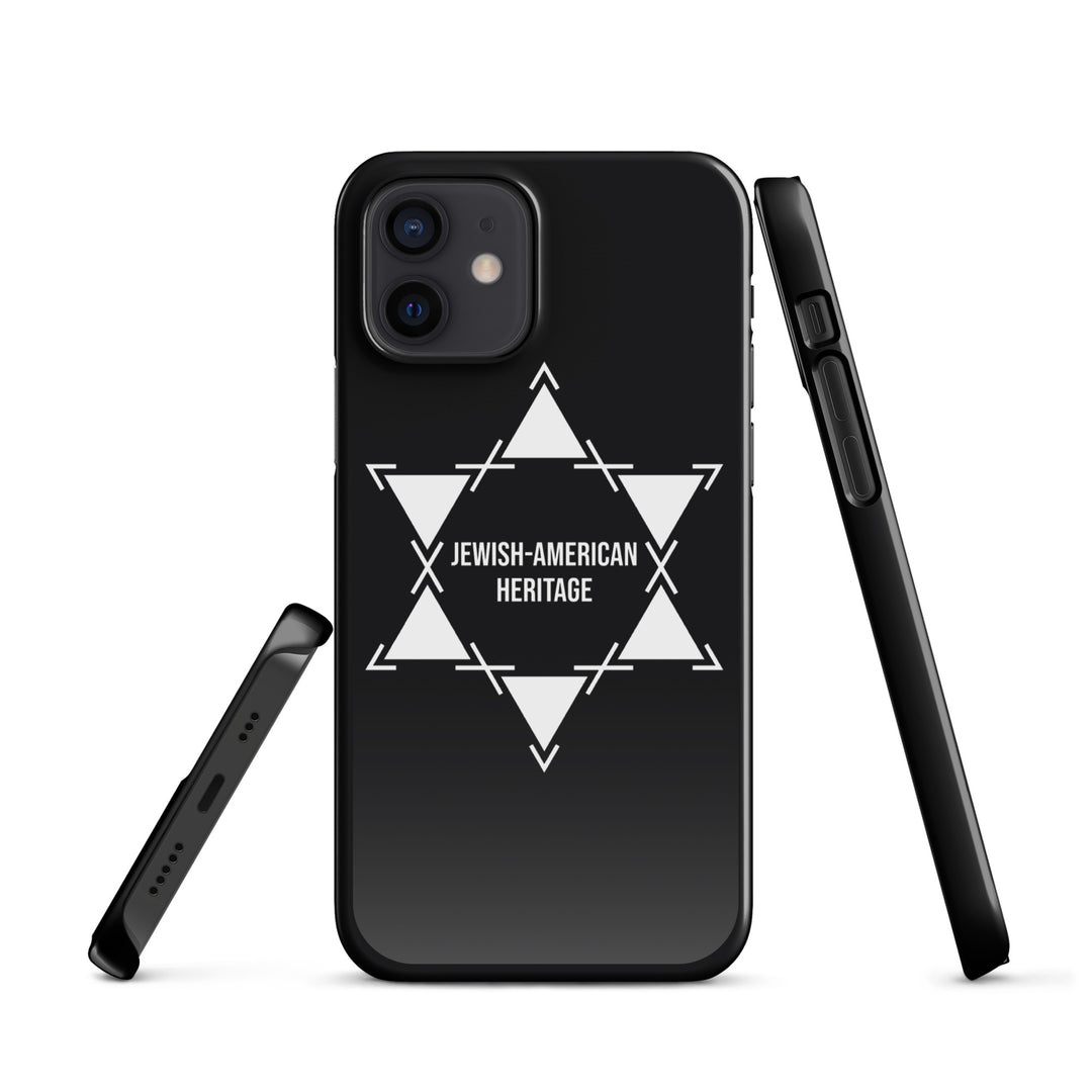 Jewish American Heritage Jewish pride snap case for iphone® in Glossy - flat lay