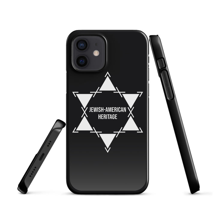 Jewish American Heritage Jewish pride snap case for iphone® in Glossy - flat lay
