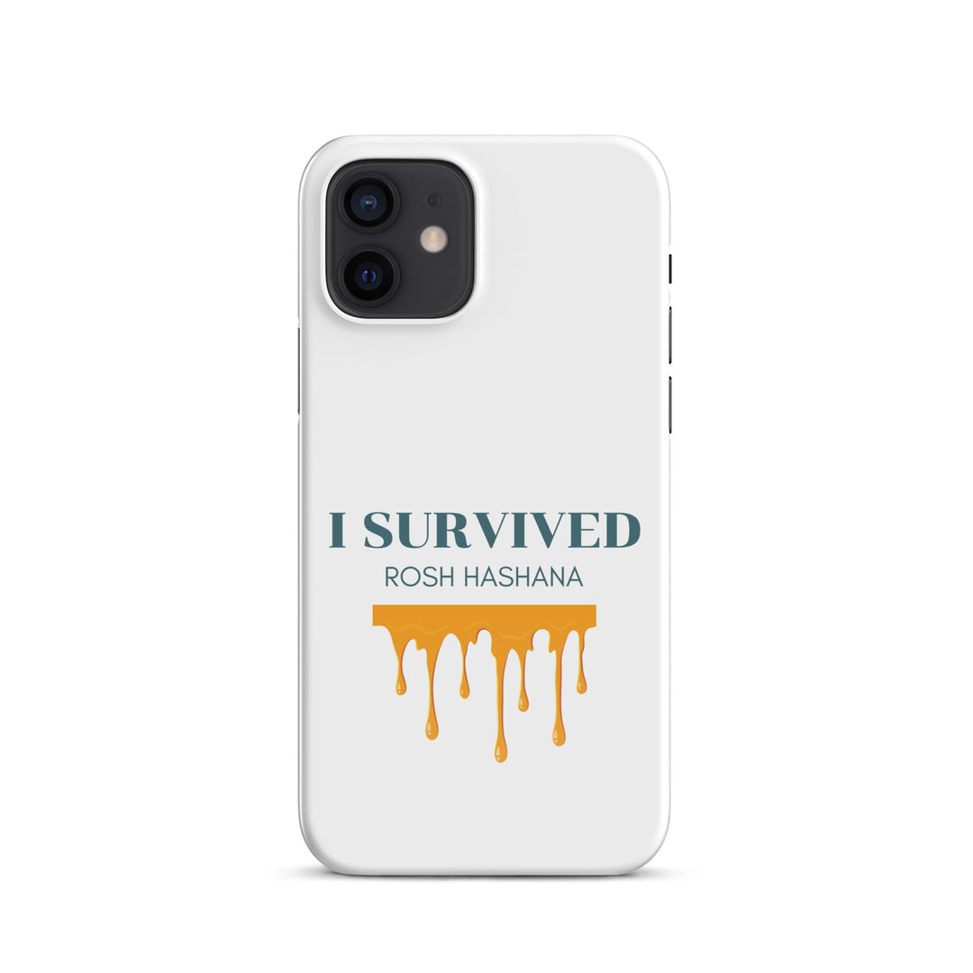 I Survived Rosh HaShana Jewish pride snap case for iphone® in Glossy - back view