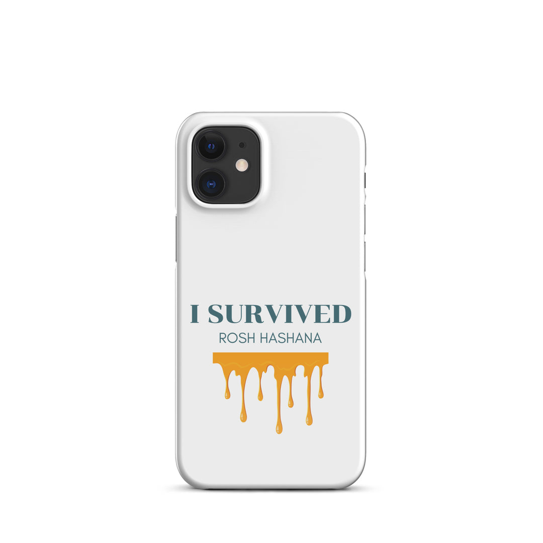 I Survived Rosh HaShana Jewish pride snap case for iphone® in Glossy - folded view