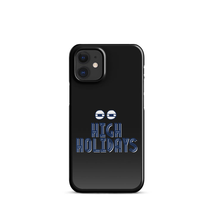 High Holidays Jewish pride snap phone case for iPhone 12 Mini, glossy finish - front view