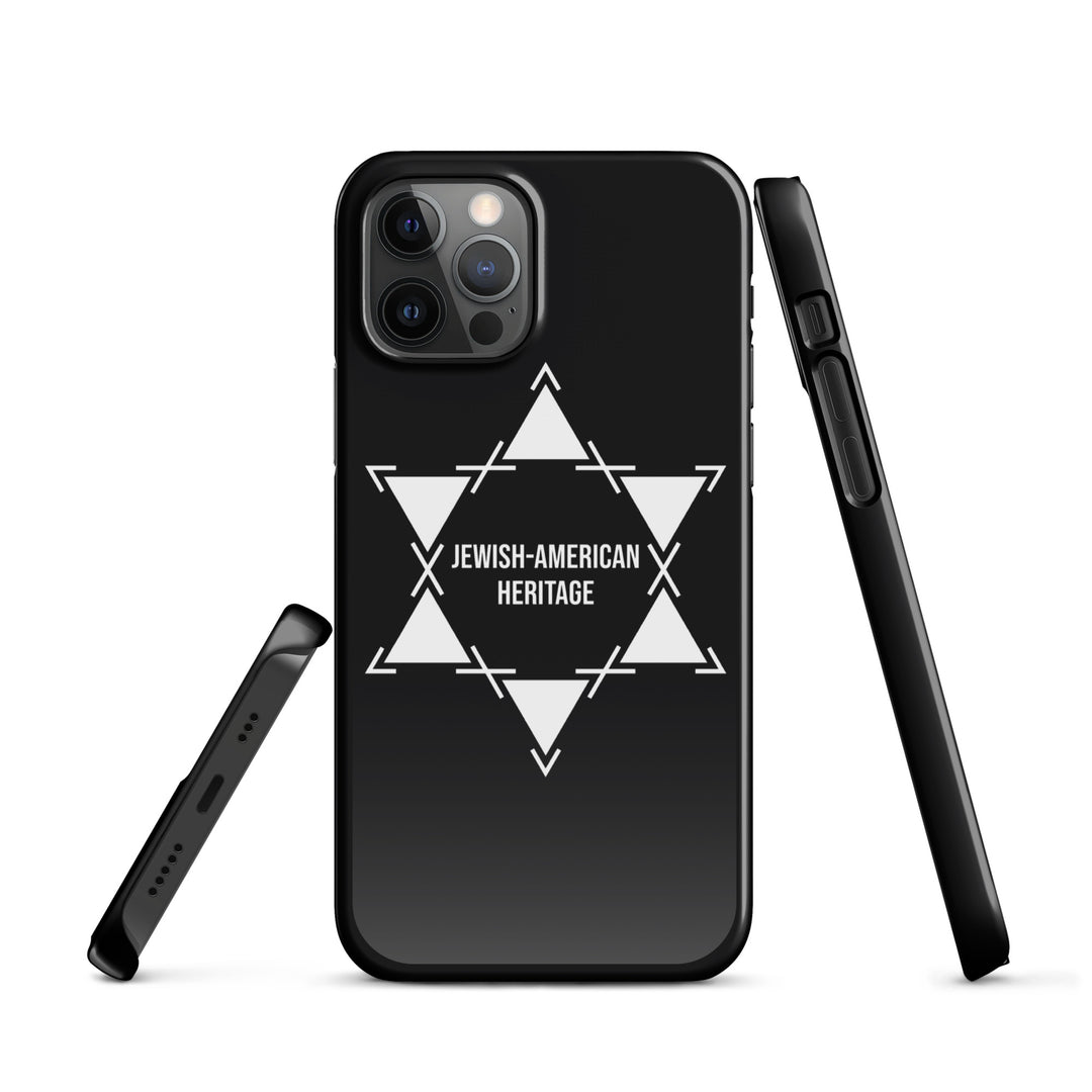 Jewish American Heritage Jewish pride snap case for iphone® in Glossy - side view