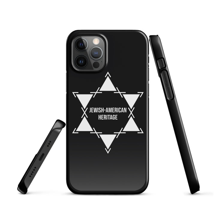 Jewish American Heritage Jewish pride snap case for iphone® in Glossy - side view