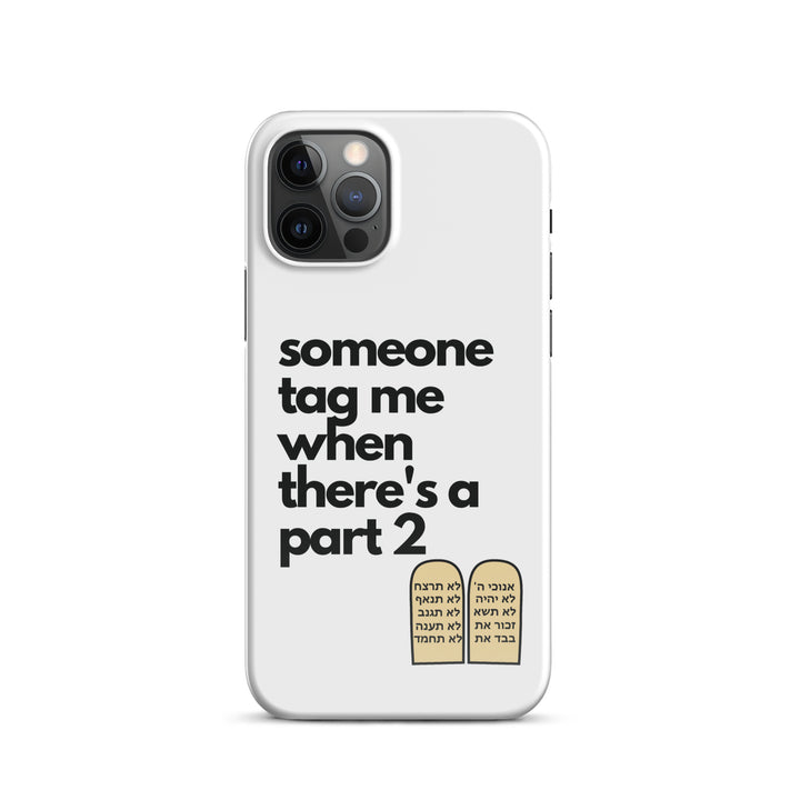 Someone Tag Me Jewish pride snap case for iphone® in Glossy - close-up