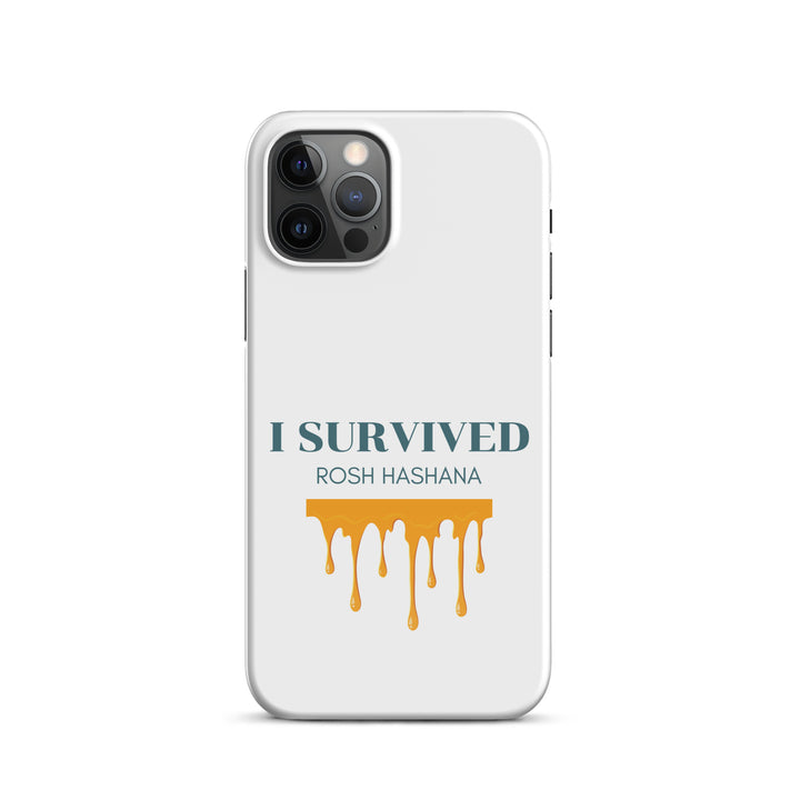 I Survived Rosh HaShana Jewish pride snap case for iphone® in Glossy - close-up