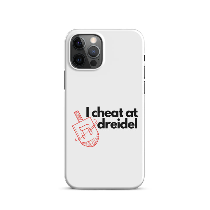 I Cheat At Dreidel Jewish pride snap case for iphone® in Glossy - close-up
