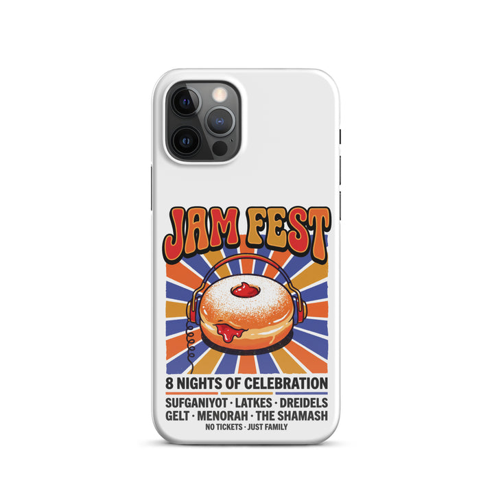 Jam Fest 8 Nights Jewish pride snap phone case for iPhone 12 Pro, glossy finish - front view