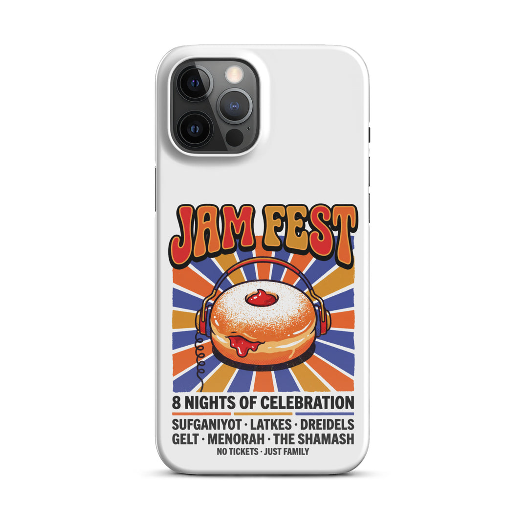 Jam Fest 8 Nights Jewish pride snap phone case for iPhone 12 Pro Max, glossy finish - front view