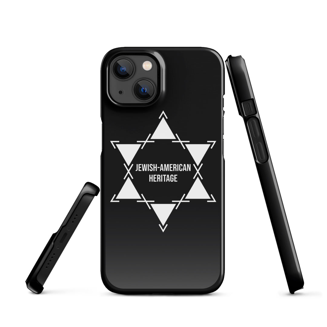 Jewish American Heritage Jewish pride snap case for iphone® in Glossy - flat lay
