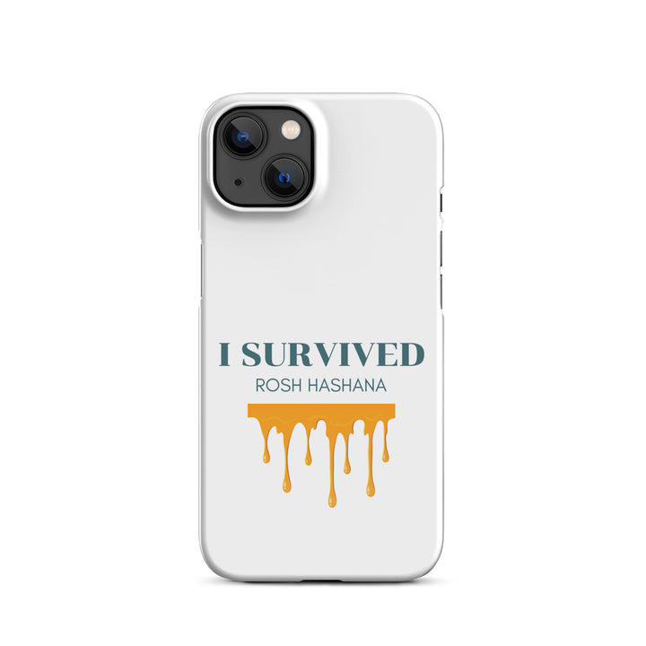 I Survived Rosh HaShana Jewish pride snap case for iphone® in Glossy - back view