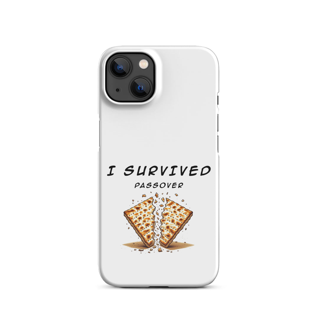Passover Jewish pride snap phone case for iPhone 13, glossy finish - front view