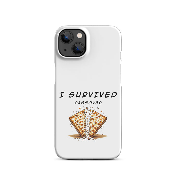 Passover Jewish pride snap phone case for iPhone 13, glossy finish - front view