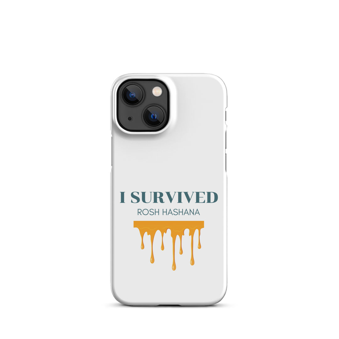 I Survived Rosh HaShana Jewish pride snap case for iphone® in Glossy - folded view