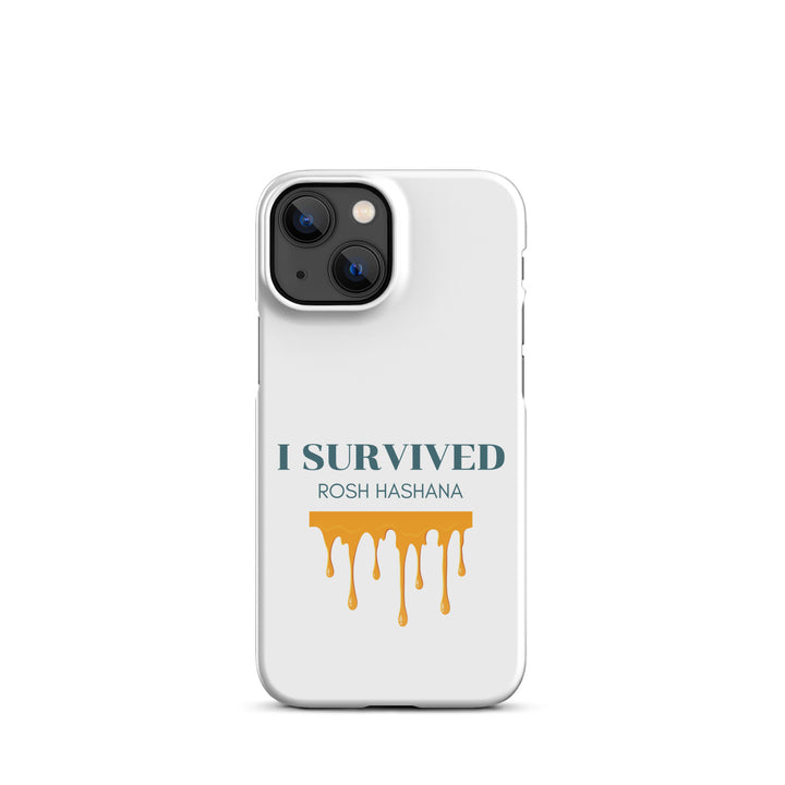 I Survived Rosh HaShana Jewish pride snap case for iphone® in Glossy - folded view
