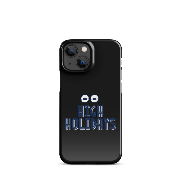 High Holidays Jewish pride snap phone case for iPhone 13 Mini, glossy finish - front view
