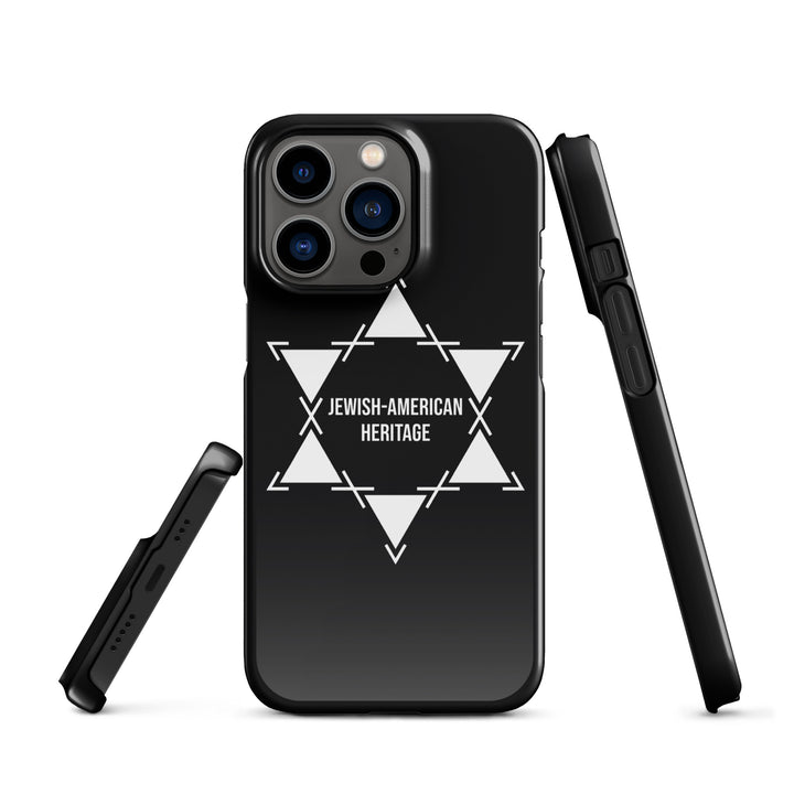 Jewish American Heritage Jewish pride snap case for iphone® in Glossy - side view