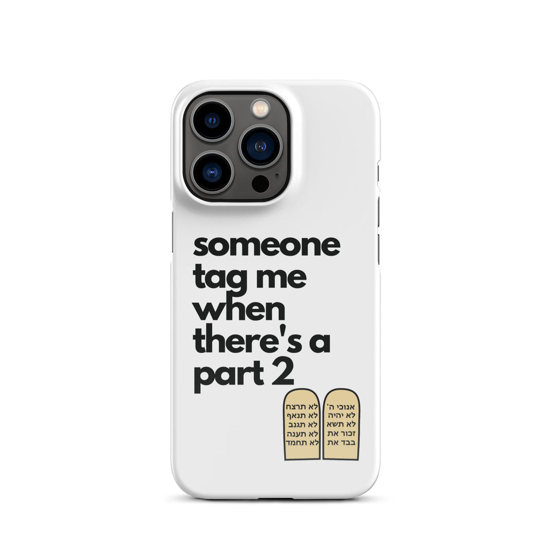Someone Tag Me Jewish pride snap case for iphone® in Glossy - close-up