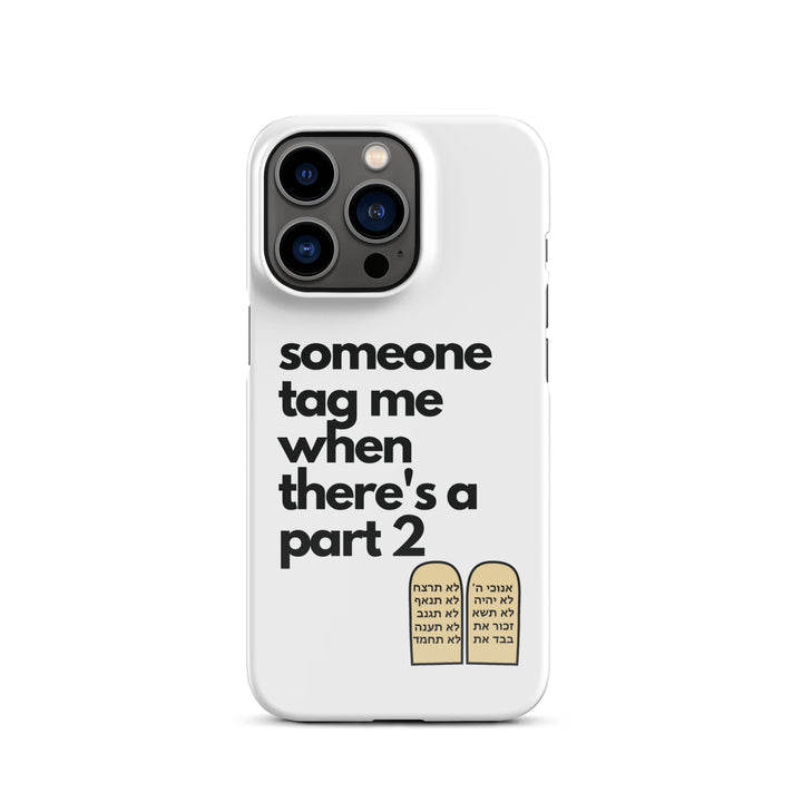 Someone Tag Me Jewish pride snap case for iphone® in Glossy - close-up