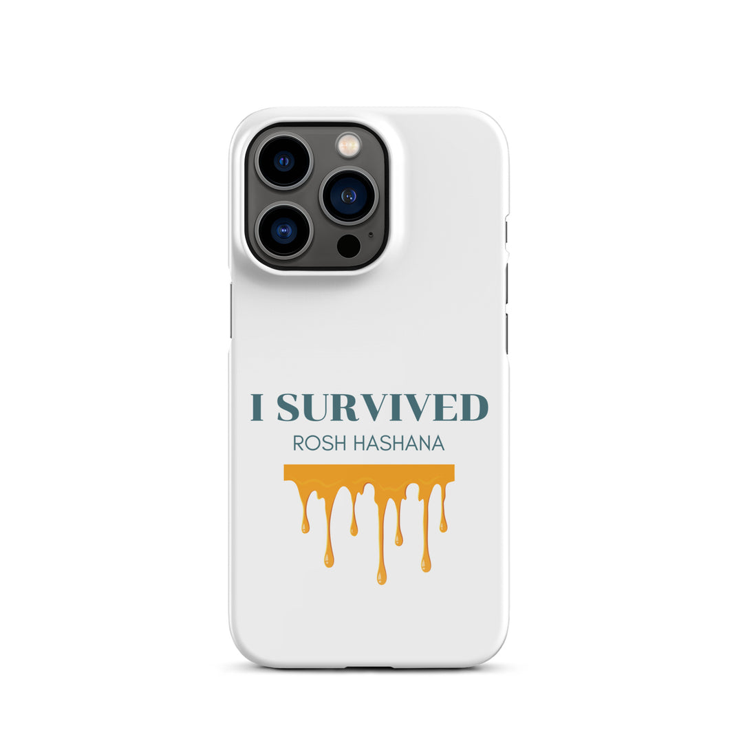 I Survived Rosh HaShana Jewish pride snap case for iphone® in Glossy - close-up