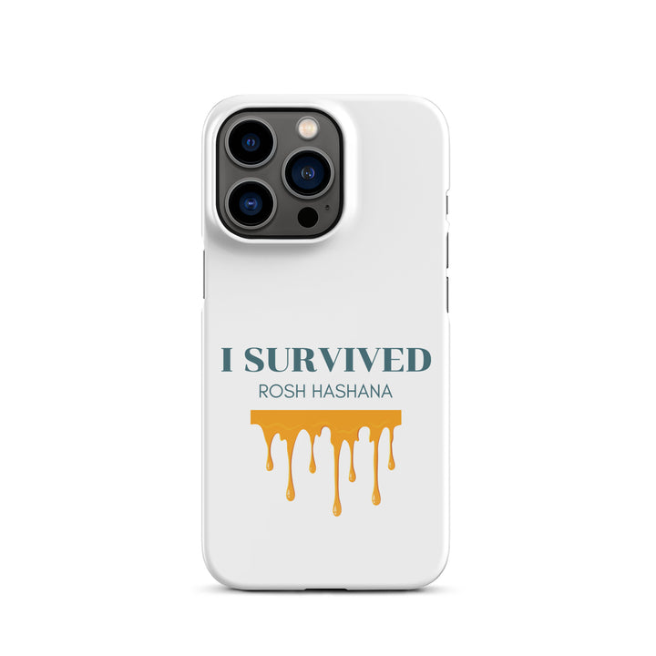 I Survived Rosh HaShana Jewish pride snap case for iphone® in Glossy - close-up