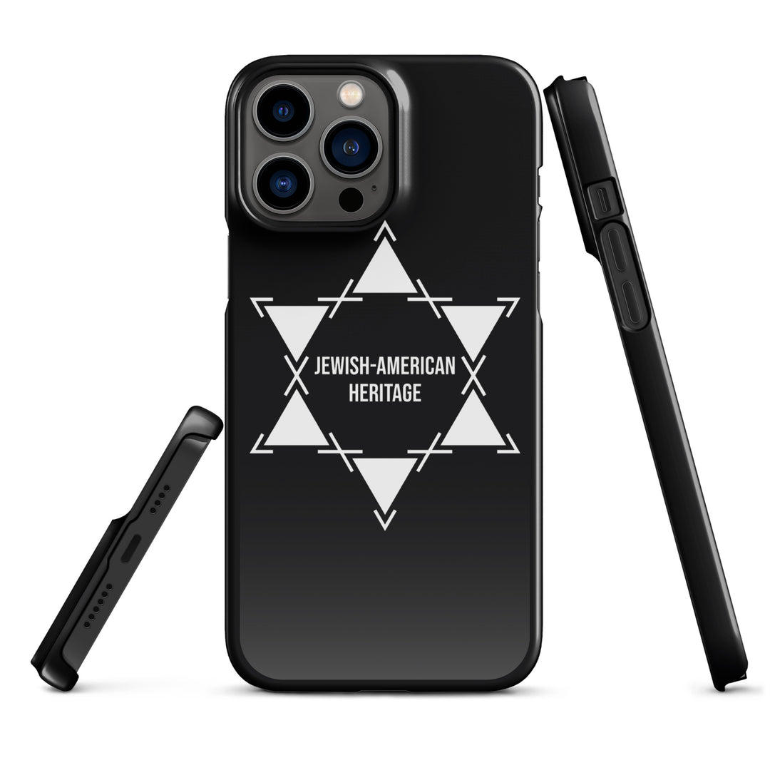 Jewish American Heritage Jewish pride snap case for iphone® in Glossy - front view