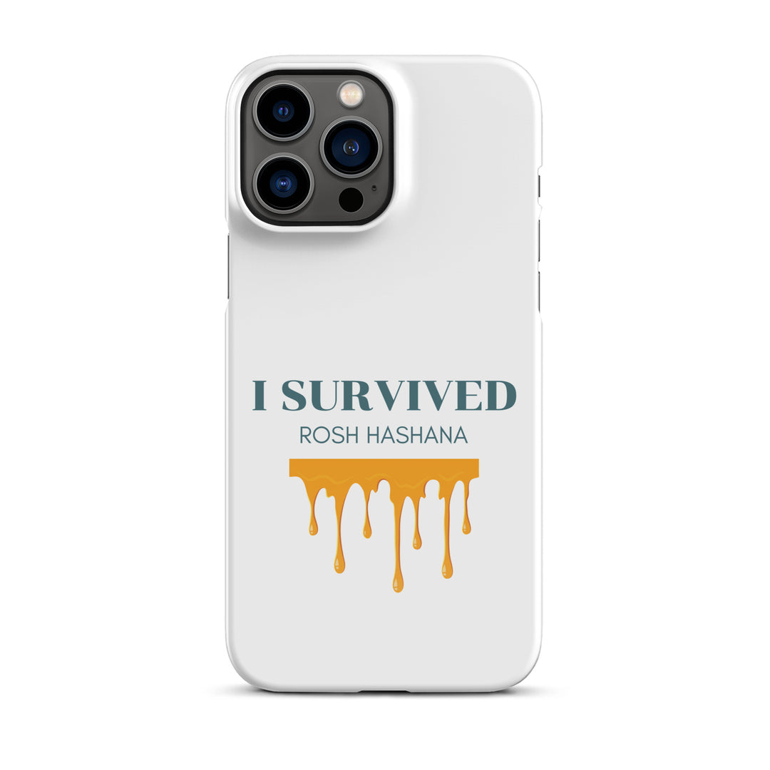 I Survived Rosh HaShana Jewish pride snap case for iphone® in Glossy - lifestyle shot