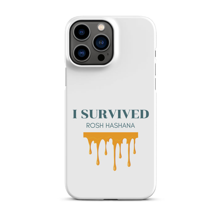 I Survived Rosh HaShana Jewish pride snap case for iphone® in Glossy - lifestyle shot