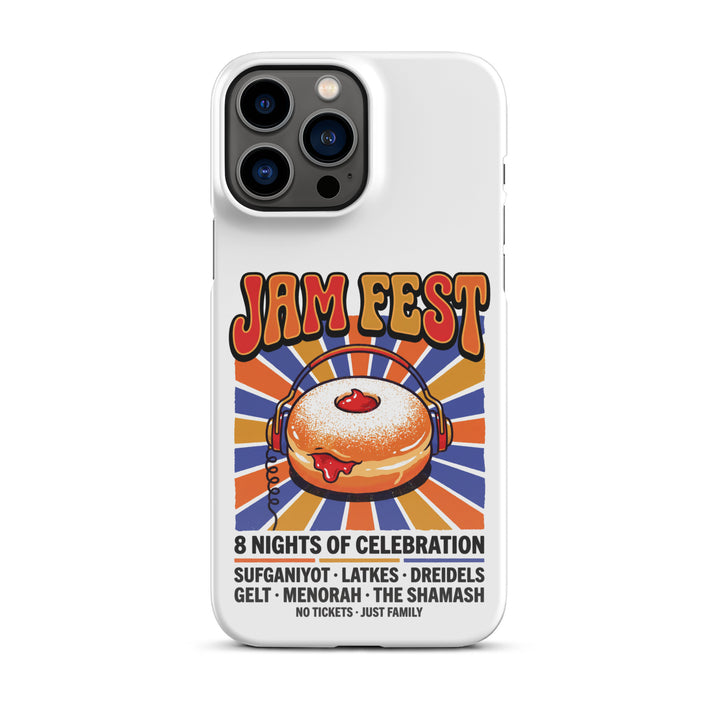 Jam Fest 8 Nights Jewish pride snap phone case for iPhone 13 Pro Max, glossy finish - front view
