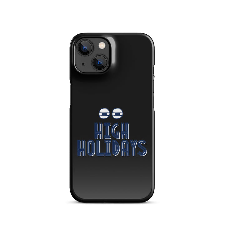 High Holidays Jewish pride snap phone case for iPhone 14, glossy finish - front view