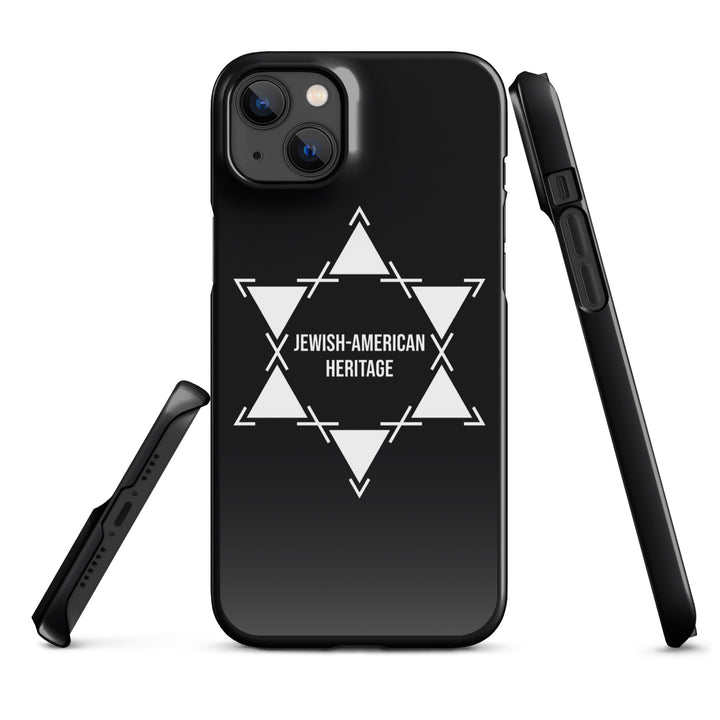 Jewish American Heritage Jewish pride snap case for iphone® in Glossy - flat lay