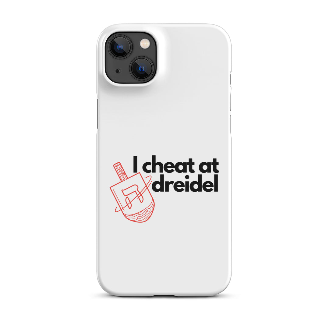 I Cheat At Dreidel Jewish pride snap case for iphone® in Glossy - back view