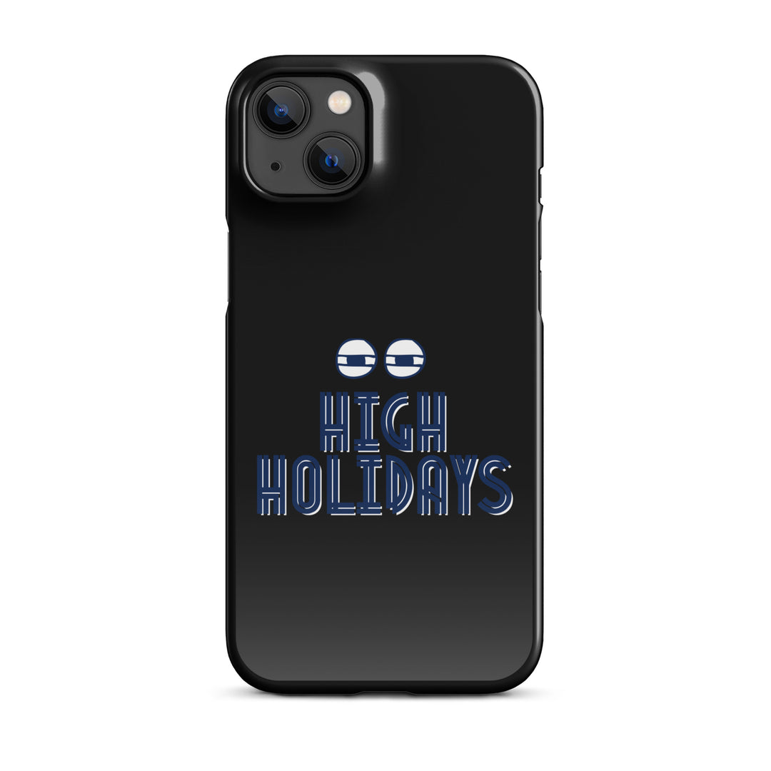 High Holidays Jewish pride snap phone case for iPhone 14 Plus, glossy finish - front view