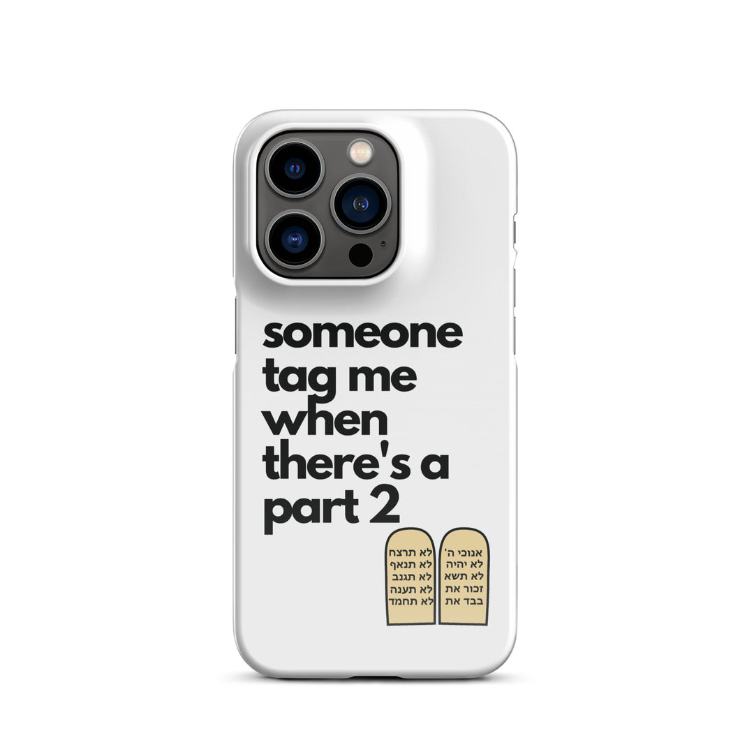 Someone Tag Me Jewish pride snap case for iphone® in Glossy - close-up