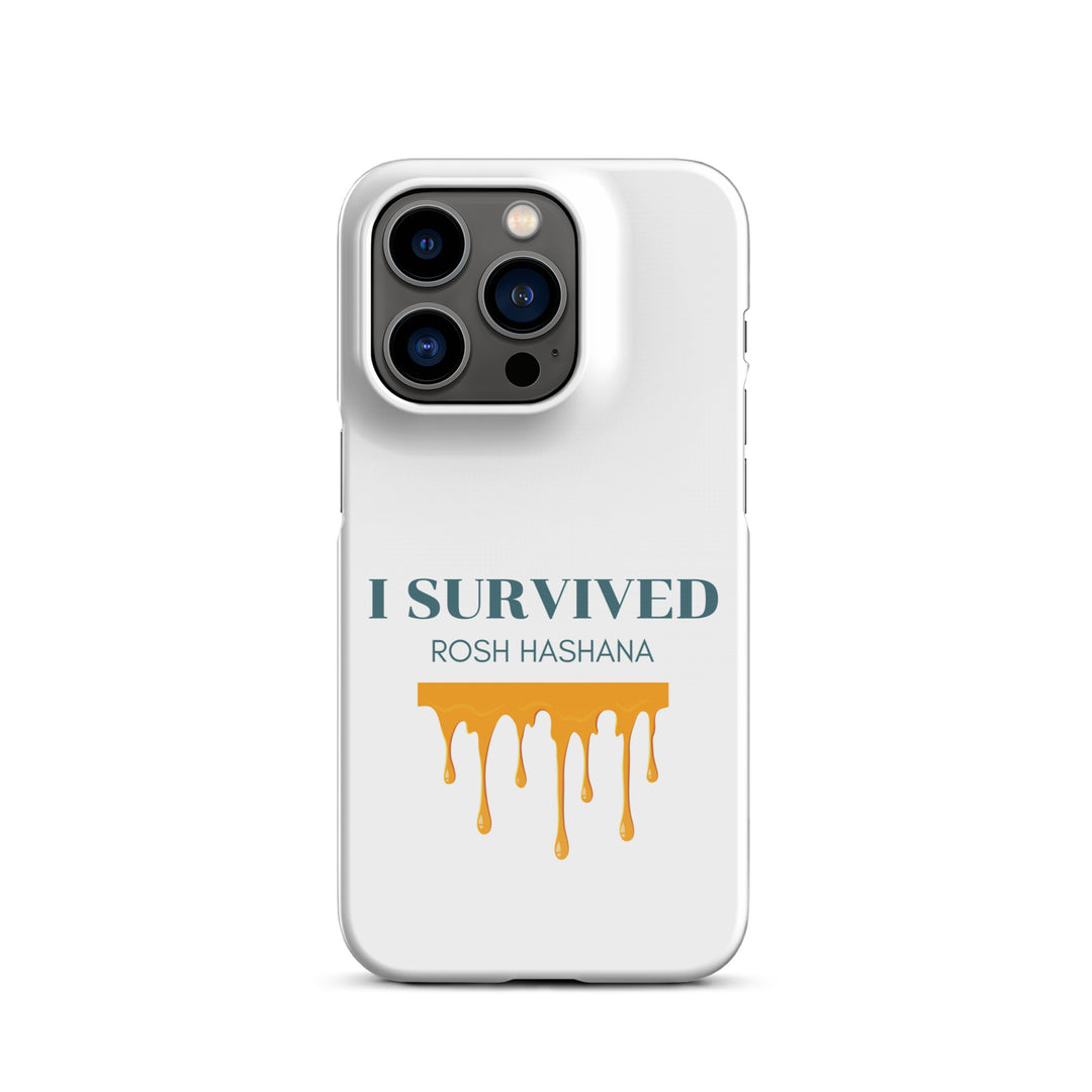 I Survived Rosh HaShana Jewish pride snap case for iphone® in Glossy - close-up