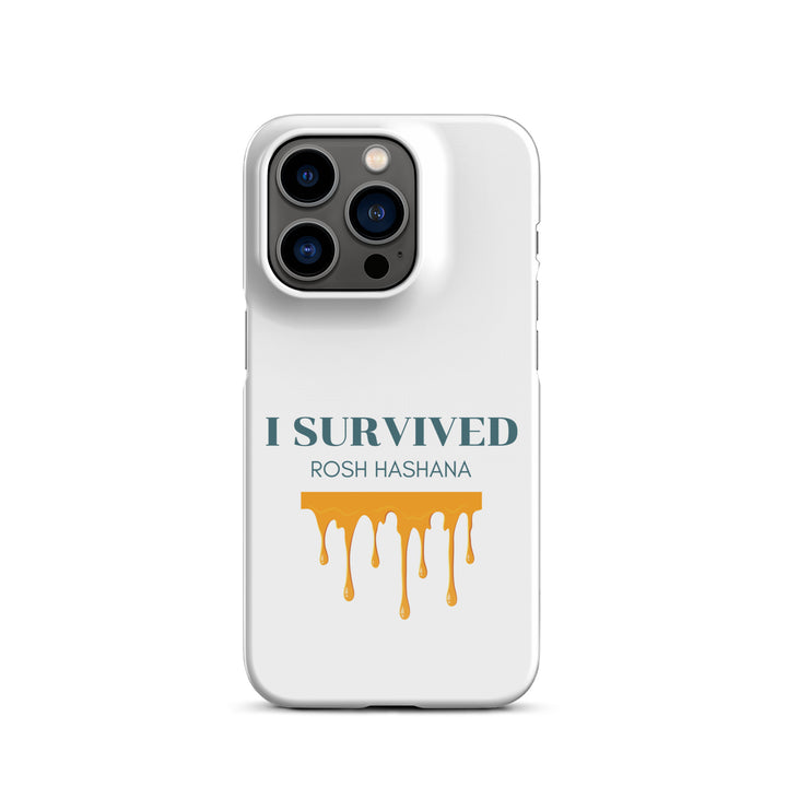 I Survived Rosh HaShana Jewish pride snap case for iphone® in Glossy - close-up