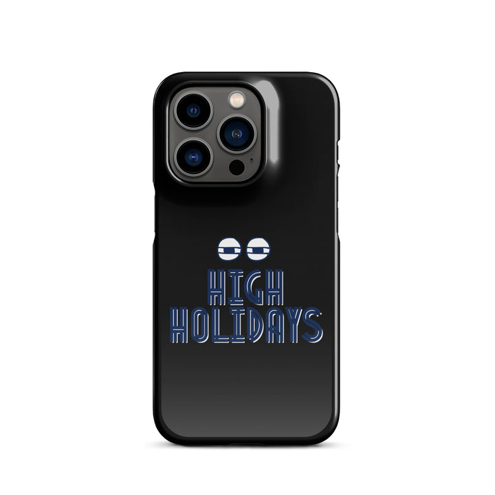 High Holidays Jewish pride snap phone case for iPhone 14 Pro, glossy finish - front view
