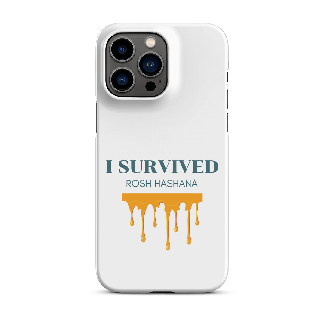 I Survived Rosh HaShana Jewish pride snap case for iphone® in Glossy - lifestyle shot