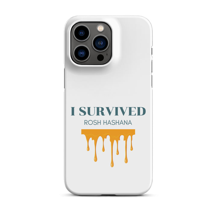 I Survived Rosh HaShana Jewish pride snap case for iphone® in Glossy - lifestyle shot
